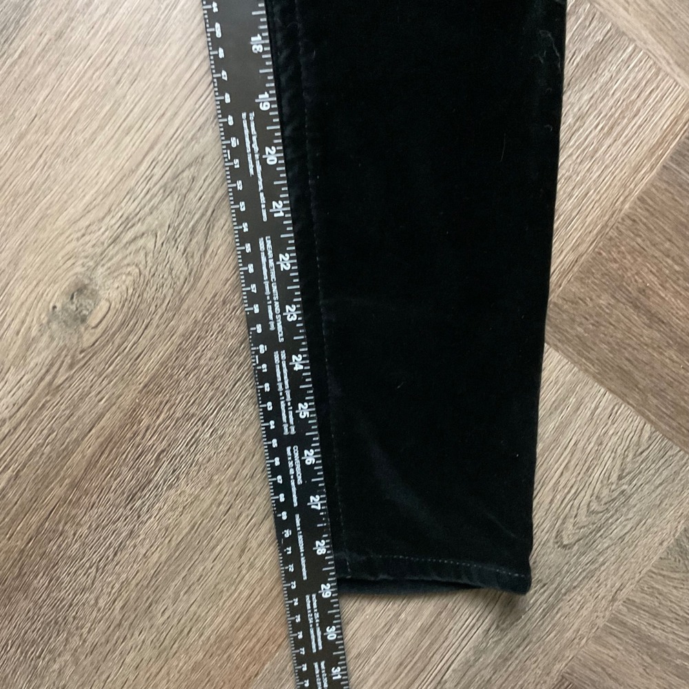 Y2K True Religion Velvet Super Skinny Jeans Womens 29 Black Gold Horseshoe Logo - Picture 10 of 11